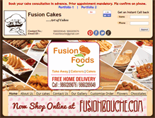 Tablet Screenshot of fusioncakes.in